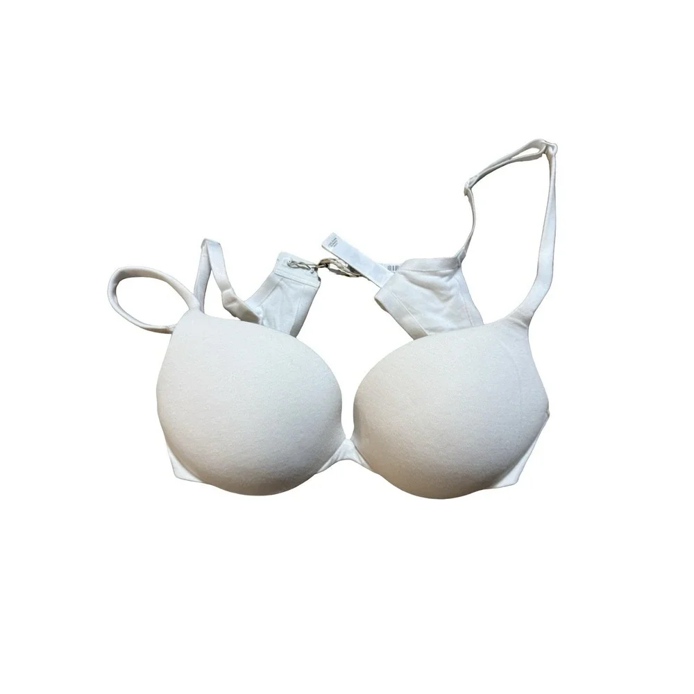 Skims Everyday Cotton Ultimate Bra - New - Snow - 34A